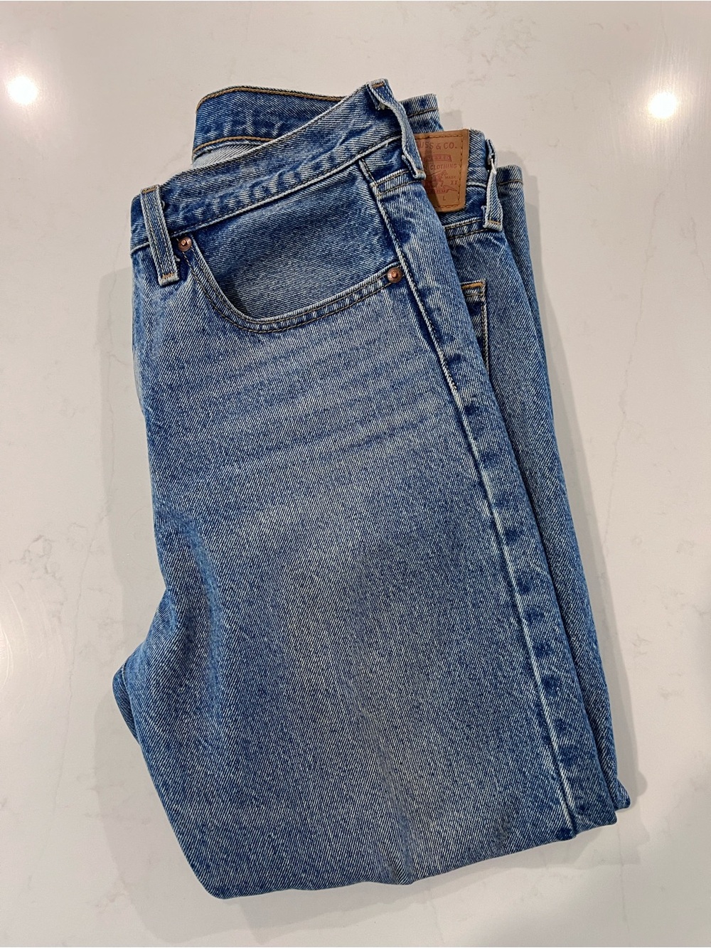 Levi's Straight-Leg 501 Women's Jeans in Medium Blue Wash